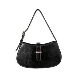 TQUXNGA Stilvolle kleine Handtasche für Damen und Mädchen, Crossbody-Tasche mit verstellbarem Schultergurt, modische Damen-Umhängetasche, Schwarz von TQUXNGA