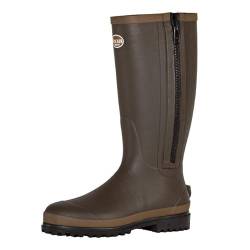 TRACKER Neopren Gummistiefel, Jagdstiefel Winter, thermo gefüttert, für Herren & Damen, mit Reißverschluss, wasserdicht, Größe 47 von TRACKER