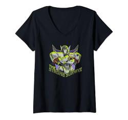 Damen TRANSFORMERS ONE Megatron Logo T-Shirt mit V-Ausschnitt von Transformers