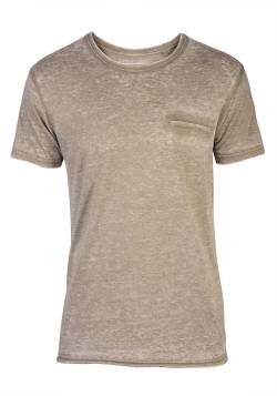 Rundhals T-Shirt, Sand S von TREVOR'S