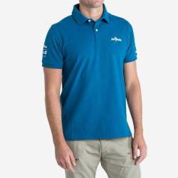 Poloshirt kurzarm Segeln Sailing 100 Herren blau FFV von TRIBORD