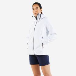 Segeljacke Regenjacke Damen wasserdicht - Sailing 100 weiss von TRIBORD