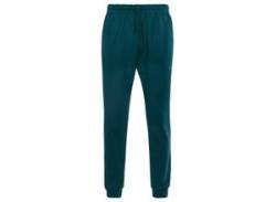 Sweathose TRIGEMA "TRIGEMA Sweathose", Damen, Gr. S, US-Größen, blau (saphir), 70% Baumwolle, 30% Polyester, sportlich, Hosen von TRIGEMA