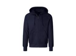 Sweatjacke TRIGEMA "TRIGEMA mit Kapuze" Gr. L, blau (navy) Damen Sweatjacken von TRIGEMA