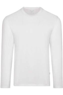 TRIGEMA Comfort Fit Longsleeve weiss, Einfarbig von TRIGEMA