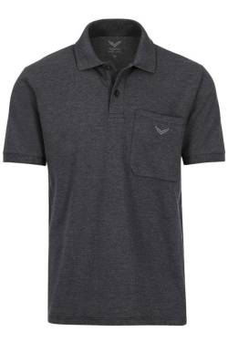 TRIGEMA Comfort Fit Poloshirt Kurzarm anthrazit von TRIGEMA