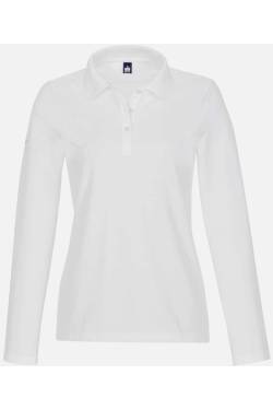 TRIGEMA Comfort Fit Damen Poloshirt weiss, Einfarbig von TRIGEMA