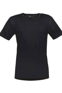 TRIGEMA Slim Fit T-Shirt Rundhals schwarz, Einfarbig von TRIGEMA