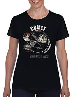 TSP Comet Tycho Damen T-Shirt L Schwarz von TShirt-People