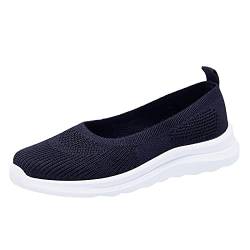 Damen Sportschuhe Slippers Mesh Atmungsaktiv Sneaker Espadrilles Running Casual Outdoor Indoor Shoes Slippers Halbschuhe Flache Schuhe Freizeitschuhe Women Laufschuhe Straßenlaufschuhe (Schwarz, 39) von TT-