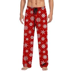 Pyjamahose Herren Weihnachten Weihnachtsbaum Klein Herren Pyjamahose Lang Weihnachtskalender 2024 Herren-Haushose Schlafanzüge Herren Pijamas Men Karierte Schlafhose Damen von TTNTTR