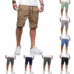 Leinenhose Herren Freizeit Vintage Baumwolle Sporthose Stehkragenhemd Leichtes Sommerhemd Freizeithose Mit Kordelzug Essentials Legere Loose Fit Herren Hosen Mit Gummizug Wanderhose Pants Loungewear von TUQIDEWU