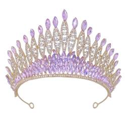 Elegante Braut-Tiaras mit Strasssteinen, verstellbare Kronen für Hochzeit und Festzug, elegantes Haarteil, Haarschmuck von TWEW