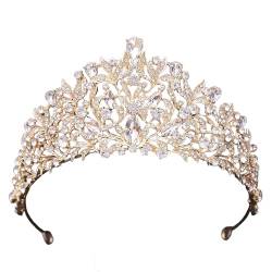 Vintage Strass Stirnband für Frauen Hochzeit Kopfschmuck weibliche Junggesellinnenabschied Kopfbedeckung Braut Kronen Tiaras Hairhoop von TWEW