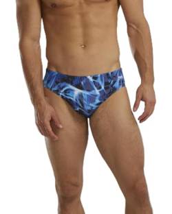 TYR Herren Badeanzug Electro Brief Schwimm-Slips, Elektroblau, 32 von TYR