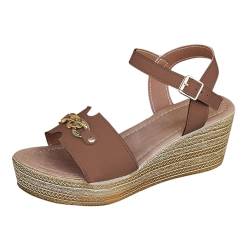 TYUIOP Weisse Sandalen Damen Espadrilles Für Damen Plateau Damen Ausgefranste Sandale Mit Strass Perlen Sandalen & Slides Für Damen Gummizug Damenschuhe Weite H Grösse 42 Sommer Schuhe Für von TYUIOP