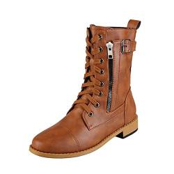 TYUIOP wide calf boots schuhe damen stiefeletten gummistiefel damen high heel stiefel damen stiefeletten braun rote gummistiefel damen dirndl schuhe damen flach spitze stiefel damen schwarz boots von TYUIOP