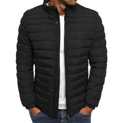 TYUNBD Winterjacke Herren Daunenjacke mit Kapuze Warm Jacke Leichte Steppjacke Winter Jack Bequeme Kapuzenjacke Casual Puffer Jacken Basic Outdoor Wintermantel Baumwolle Winterparka Steppmantel von TYUNBD