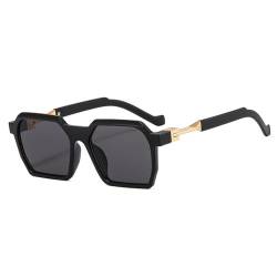 Beliebte Fashion Square Damen Sonnenbrille Retro Jelly Color Eyewear Herren Shades UV400,Schwarz,Einheitsgröße von TYUVIVO