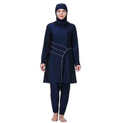 TaissBocco Muslimische Plus Size Bademode für Frauen Burkini Islamischer Badeanzug (4XL, T7) von TaissBocco