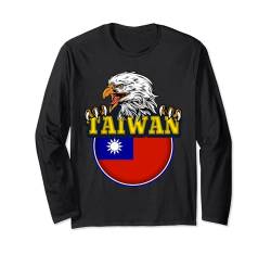 Taiwan, Flagge von Taiwan, Taiwan-Flagge. Langarmshirt von Taiwan,Taiwan Flag,Flag of Taiwan.