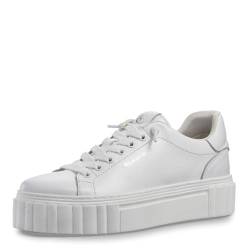 Tamaris Damen Sneaker bequem; WHITE, EU 36 von Tamaris