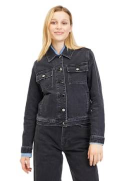 Tamaris Damen ARDESEN Jacket, Wash Black Denim, 38 EU von Tamaris