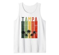 Tampa Souvenir Flagge Urlaub Reise Florida Staat Männer Frauen Tank Top von Tampa Souvenir Skyline Clothing Apparel