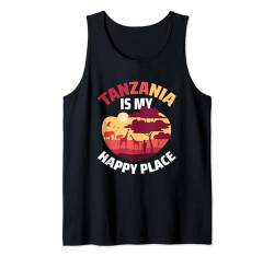 Tansania Flagge Tansanian Tank Top von Tanzania Gifts for Kids Men and Women