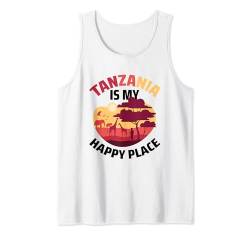 Tansania Flagge Tansanian Tank Top von Tanzania Gifts for Kids Men and Women