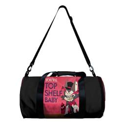 Hazbin Hotel Umhängetasche Anime Zylinder Sporttasche Alastor Lucifer Morningstar Sport Crossbody Bag Schwarz Turnbeutel Frauen, Mann von Taoyuany