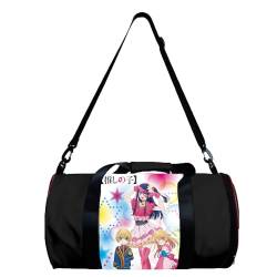 Oshi No Ko Anime Sporttasche Ai Hoshino Ruby Hoshino Sport Umhängetasche Anime Gym Tasche Damen/Mädchen Zylinder Sporttasche, Schwarz von Taoyuany