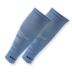 Tapedesign - "TUBES PRO 1 Paar Fußball Stutzen (ohne Socken) Hellblau für Damen, Herren & Kinder - Fussball Sleeves für Schienbeinschoner - Fussball-Stutzen Knie lang - Fußball-Strümpfe (One-Size) von Tapedesign