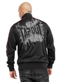 Tapout Herren Trainingsjacke Normale Passform TARZIANA Black/Grey/Red 3XL von Tapout