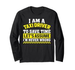 Lustiger Taxifahrer Kunst Männer Frauen Taxifahrer Taxi Passagiere Langarmshirt von Taxi Driver Taxi Passengers Gifts & Shirts