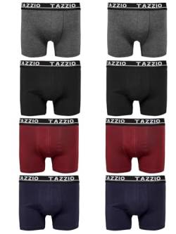 Tazzio Boxershorts Men Herren 8er Pack Unterwäsche Unterhosen Männer Retroshorts (DE/NL/SE/PL, Alphanumerisch, 5XL, Regular, Regular, Mix Farben (8er Set)) von Tazzio