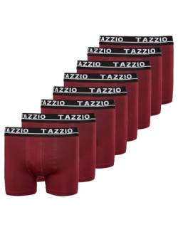 Tazzio Boxershorts Men Herren 8er Pack Unterwäsche Unterhosen Männer Retroshorts (DE/NL/SE/PL, Alphanumerisch, L, Regular, Regular, Bordeaux (8er Set)) von Tazzio