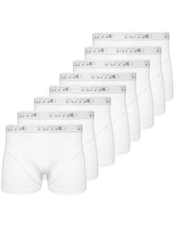 Tazzio Boxershorts Men Herren 8er Pack Unterwäsche Unterhosen Männer Retroshorts (DE/NL/SE/PL, Alphanumerisch, XL, Regular, Regular, Weiß (8er Set)) von Tazzio