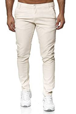 Tazzio Hose Chino Herren Slim Fit Chinohose Stoffhose Herrenhose Stretch Neu 19530 (31W/32L, Ecru) von Tazzio