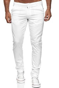 Tazzio Hose Chino Herren Slim Fit Chinohose Stoffhose Herrenhose Stretch Neu 19530 (32W/34L, Weiß) von Tazzio