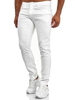 Tazzio Jeans Herren Slim Fit Stretch Jeanshose Hose Denim 165251 (34W/30L, Weiß) von Tazzio