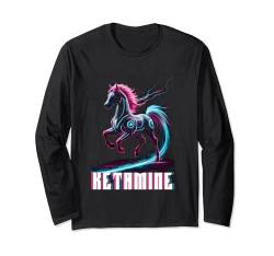 Techno Geschenk Keta Ketamine Party Festival Musik Tekk Rave Langarmshirt von Techno Tshirt Keta Herren Rave Festival EDM Raver