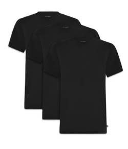 Ted Baker Herren Mens 3-Pack Breathable Cotton Stretch Crew Neck T-Shirt, Schwarz, L von Ted Baker