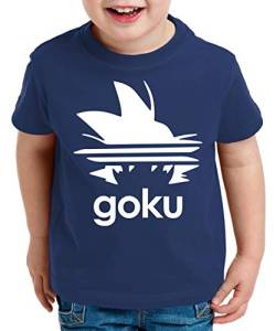 Tee Kiki Adi Goku Kinder T-Shirt Son Dragon Master Ball Vegeta Turtle Roshi Db, Kinder T-Shirt , Kinder Farben, 122-128 (7-8 Jahre), Dunkel Blau von Tee Kiki