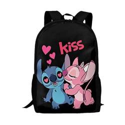 Kinder-Rucksack, Schultasche, Umhängetasche, Studententasche, 3D-Druck, Cartoon, große Kapazität, Teenager, Reisen, für Jungen und Mädchen, Farbe 3, One size von Temolie