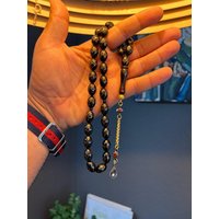 TesbihBid Kettenanhänger Kuka Schwarz Hand Made (Tasbeeh Tasbih, Bakalite faturan kuka, tasbih, 33-tlg., misbaha, rosaryTasbih tesbih islam), Vater Geschenk von TesbihBid