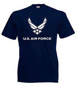 T-Shirt - US Army Airforce Militär (Navy, M) von Textilhandel Hering