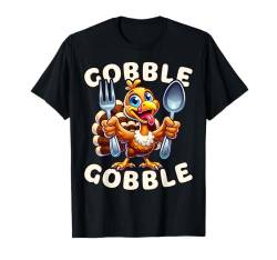 Thanksgiving Lustige Truthahn Bereit Für Abendessen T-Shirt von Thanksgiving Fall Holidays Funny Gifts by Conreo