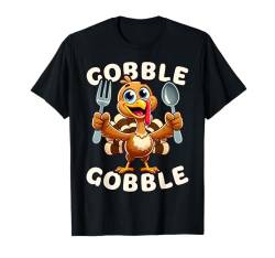 Thanksgiving Lustige Truthahn Bereit Für Abendessen T-Shirt von Thanksgiving Fall Holidays Funny Gifts by Conreo