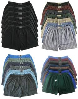 The Bakis Undercover Fashion Herren Boxershorts Unterhosen Unterwäsche mit Eingriff in Normalgröße und Übergröße Gr.5(S)-13(6XL) (DE/NL/SE/PL, Alphanumerisch, XL, Regular, Regular, 6, gestreift) von The Bakis